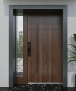 Villa Kapisi Modelleri 1101 Ceviz