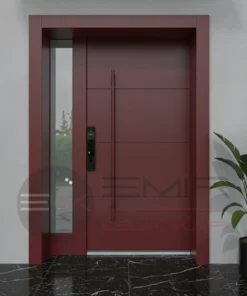 Villa Kapisi Modelleri 1101 Kirmizi