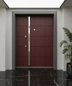 Villa Kapisi Modelleri 200 Kirmizi