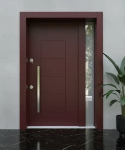 Villa Kapisi Modelleri 204 Kirmizi