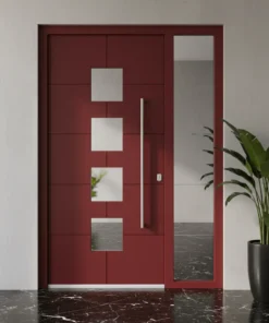 Villa Kapisi Modelleri 216 Kirmizi