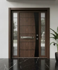 Villa Kapisi Modelleri 221 Ceviz