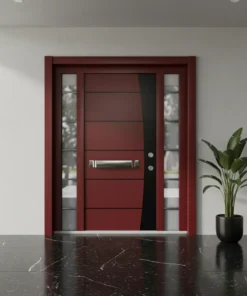 Villa Kapisi Modelleri 221 Kirmizi