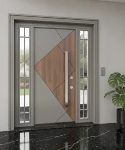 Villa Kapisi Modelleri 229 Gri