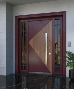 Villa Kapisi Modelleri 229 Kirmizi