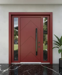 Villa Kapisi Modelleri 232 Kirmizi