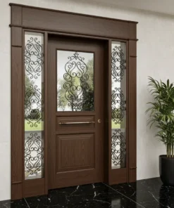 Villa Kapisi Modelleri 300 Ceviz