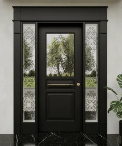 Villa Kapisi Modelleri 300 Siyah