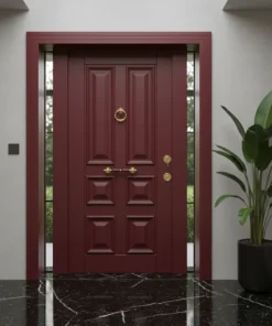 Villa Kapisi Modelleri 312 Kirmizi