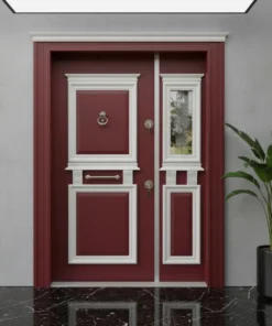 Villa Kapisi Modelleri 319 Kirmizi