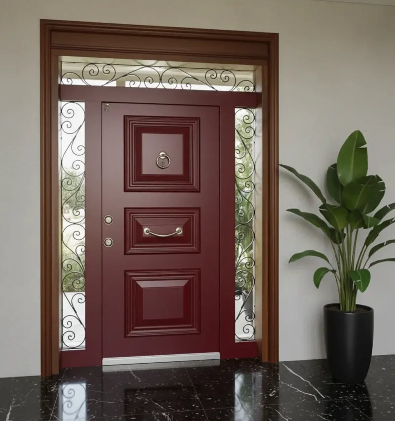 Villa Kapısı Modelleri 324 3 Villa Kapisi Modelleri 324 Kirmizi