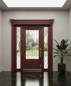 Villa Kapisi Modelleri 331 Kirmizi