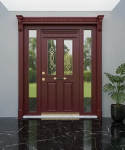 Villa Kapisi Modelleri 346 Kirmizi