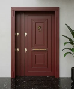 Villa Kapisi Modelleri 352 Kirmizi