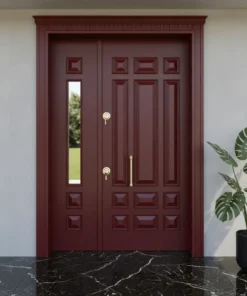 Villa Kapisi Modelleri 360 Kirmizi