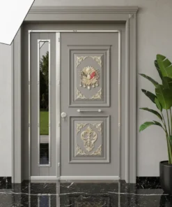 Villa Kapisi Modelleri 367 Gri