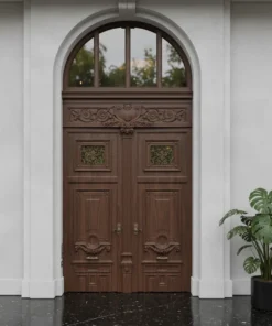 Villa Kapisi Modelleri 372 Ceviz