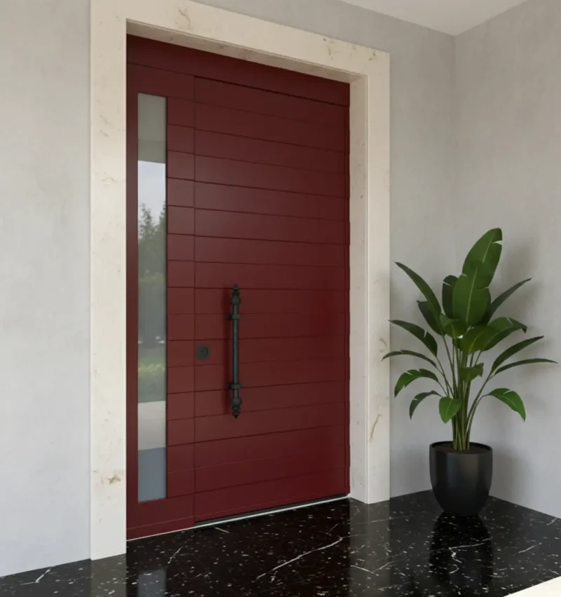 Villa Kapısı Modelleri 376 3 Villa Kapisi Modelleri 376 Kirmizi