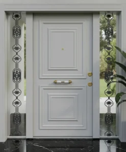 Villa Kapisi Modelleri 380 Gri