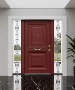 Villa Kapisi Modelleri 380 Kirmizi