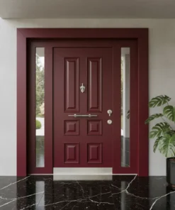 Villa Kapisi Modelleri 393 Kirmizi