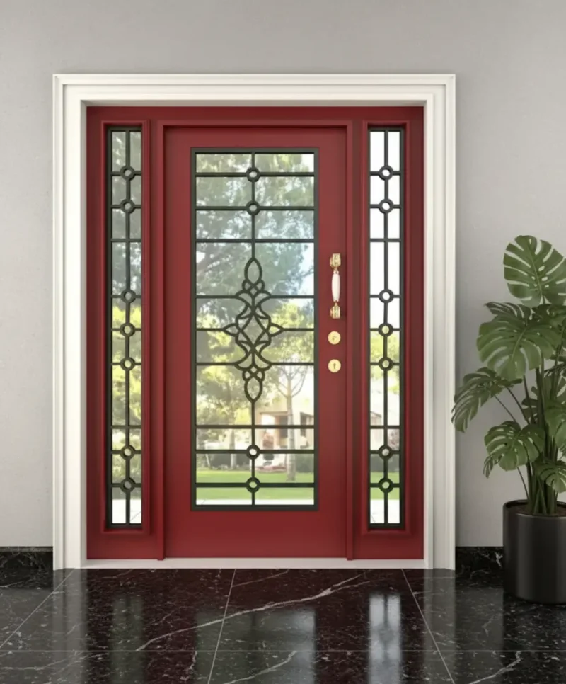 Villa Kapısı Modelleri Dış Kapı Çelik Kapı Evk-115 3 Villa Kapisi Modelleri Dis Kapi Celik Kapi Evk 115 Kirmizi