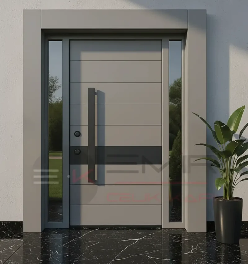 Villa Kapısı Modelleri Dış Kapı Lefkoşa 4 Villa Kapisi Modelleri Dis Kapi Lefkosa Gri