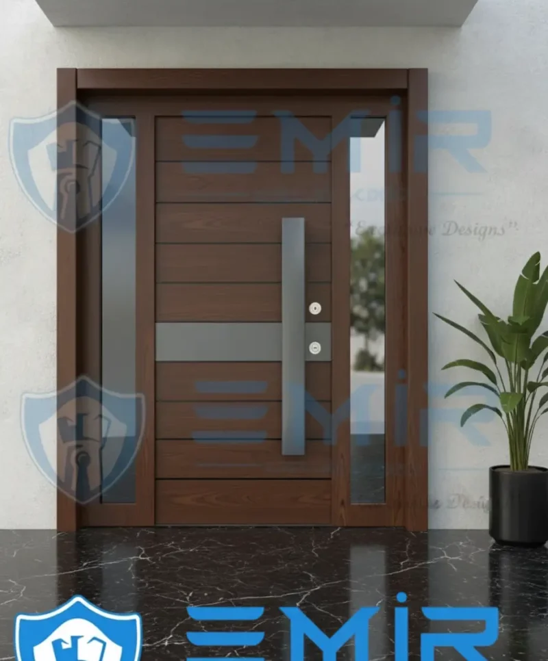 Villa Kapısı Modelleri Dış Mekan Çelik Kapı Evk-007 5 Villa Kapisi Modelleri Dis Mekan Celik Kapi 807 Ceviz