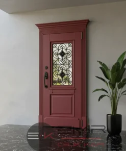 Villa Kapisi Modelleri Fiyatlari 1001 Kirmizi