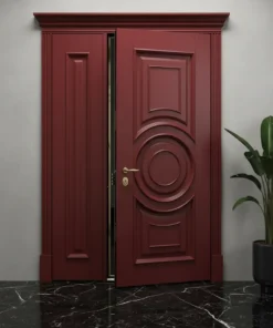 Villa Kapisi Modelleri Fiyatlari 1008 Kirmizi