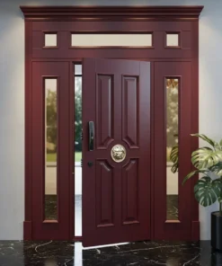 Villa Kapisi Modelleri Fiyatlari 1019 Kirmizi