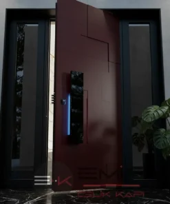 Villa Kapisi Modelleri Fiyatlari 1026 Kirmizi