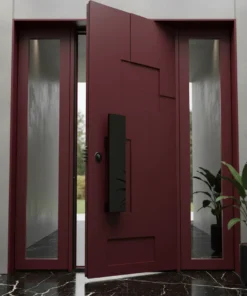 Villa Kapisi Modelleri Fiyatlari 1027 Kirmizi