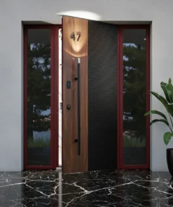 Villa Kapisi Modelleri Fiyatlari 1028 Kirmizi