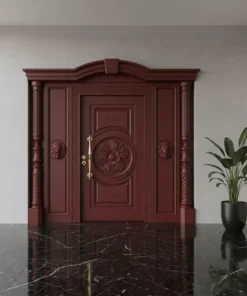 Villa Kapisi Modelleri Fiyatlari 1032 Kirmizi