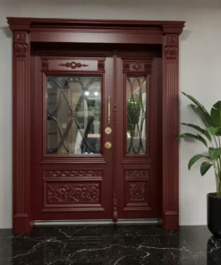 Villa Kapisi Modelleri Fiyatlari 1039 Kirmizi