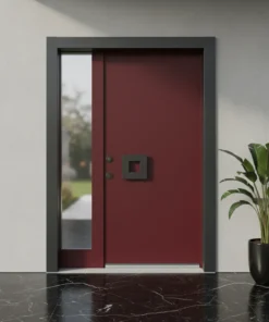 Villa Kapisi Modelleri Fiyatlari 1050 Kirmizi