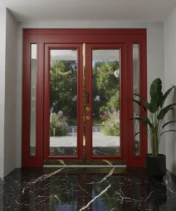 Villa Kapisi Modelleri Fiyatlari 1054 Kirmizi