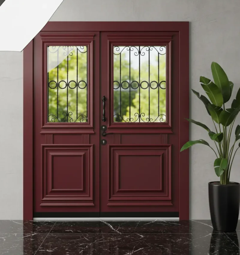 Villa Kapısı Modelleri Fiyatları 1058 3 Villa Kapisi Modelleri Fiyatlari 1058 Kirmizi