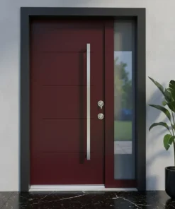 Villa Kapisi Modelleri Fiyatlari 805 Kirmizi