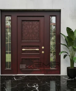 Villa Kapisi Modelleri Fiyatlari 813 Kirmizi