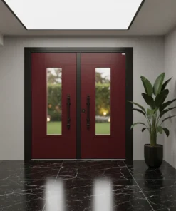 Villa Kapisi Modelleri Fiyatlari 815 Kirmizi