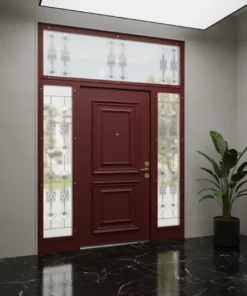 Villa Kapisi Modelleri Fiyatlari 816 Kirmizi