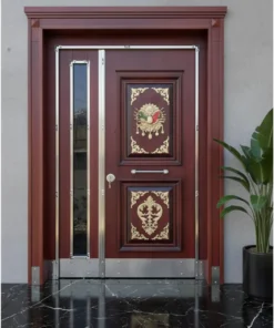 Villa Kapisi Modelleri Fiyatlari 829 Kirmizi