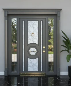 Villa Kapisi Modelleri Fiyatlari 845 Gri