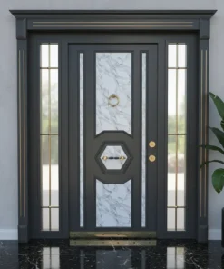 Villa Kapisi Modelleri Fiyatlari 845 Siyah