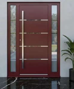 Villa Kapisi Modelleri Kompozit 210 Kirmizi