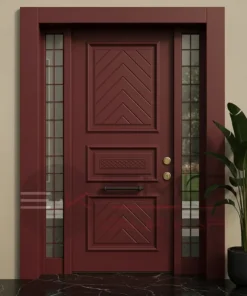 Yesil Villa Kapisi Donatella Kirmizi