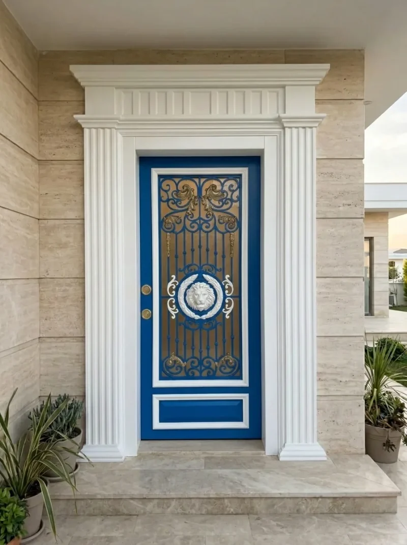 Foça Ahşap Ferforje Villa Kapısı Emir 7 Foça Ahşap Ferforje Villa Kapısı Emir Galeri Görseli